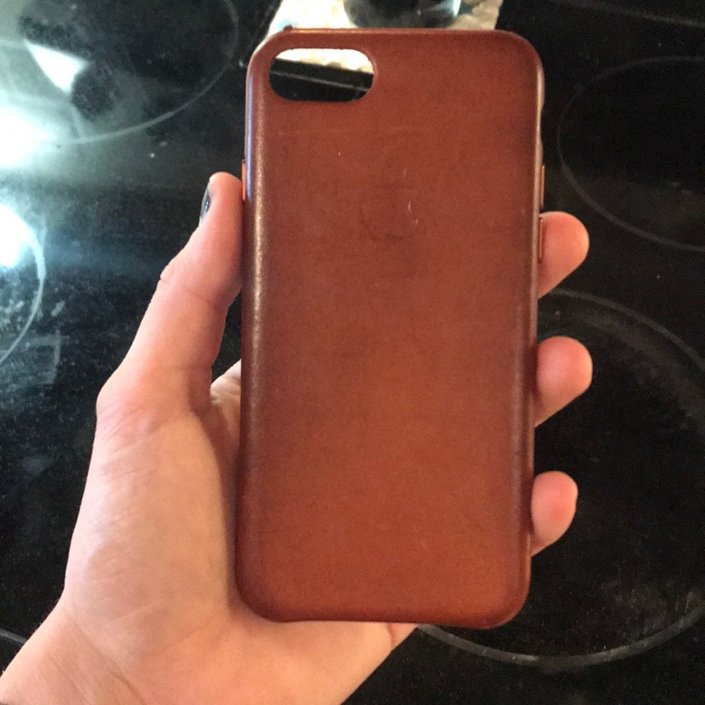 Used iPhone 7 apple leather case
